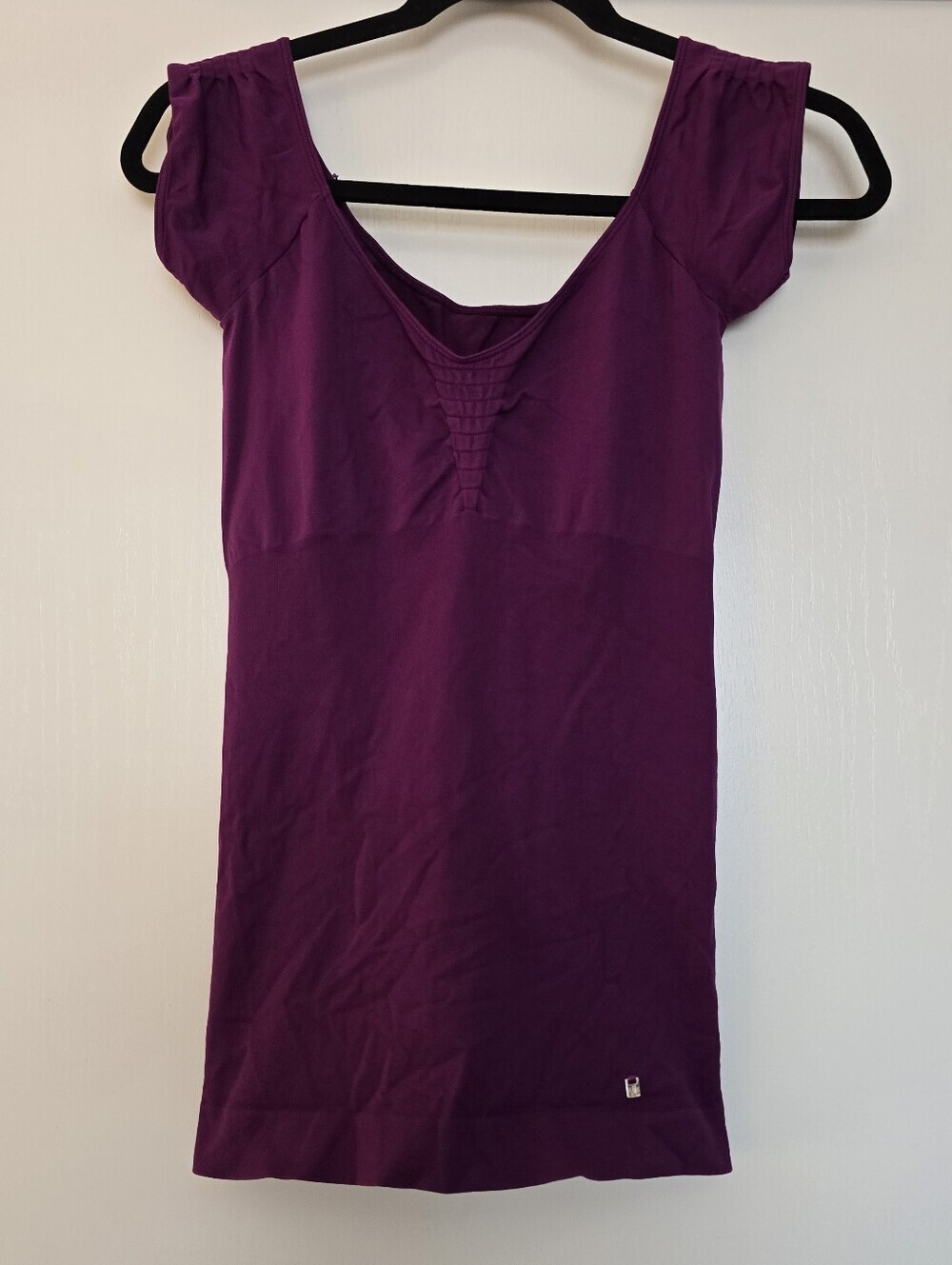 Marciano - Y2K-Era Vintage Purple Stretchy Short-Sleeve Top